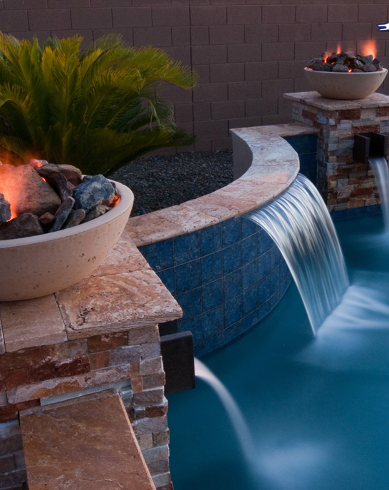 custom outdoor water feature designs in phoenix - Tribal Waters