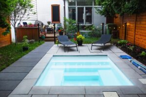 pool in small backyard