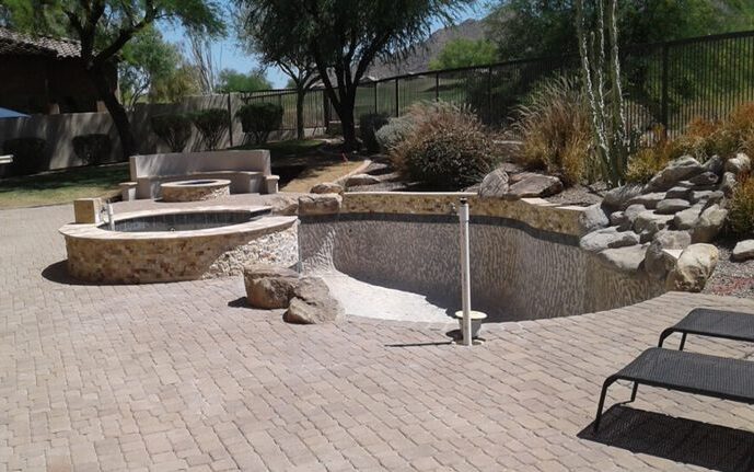 The pool remodel process